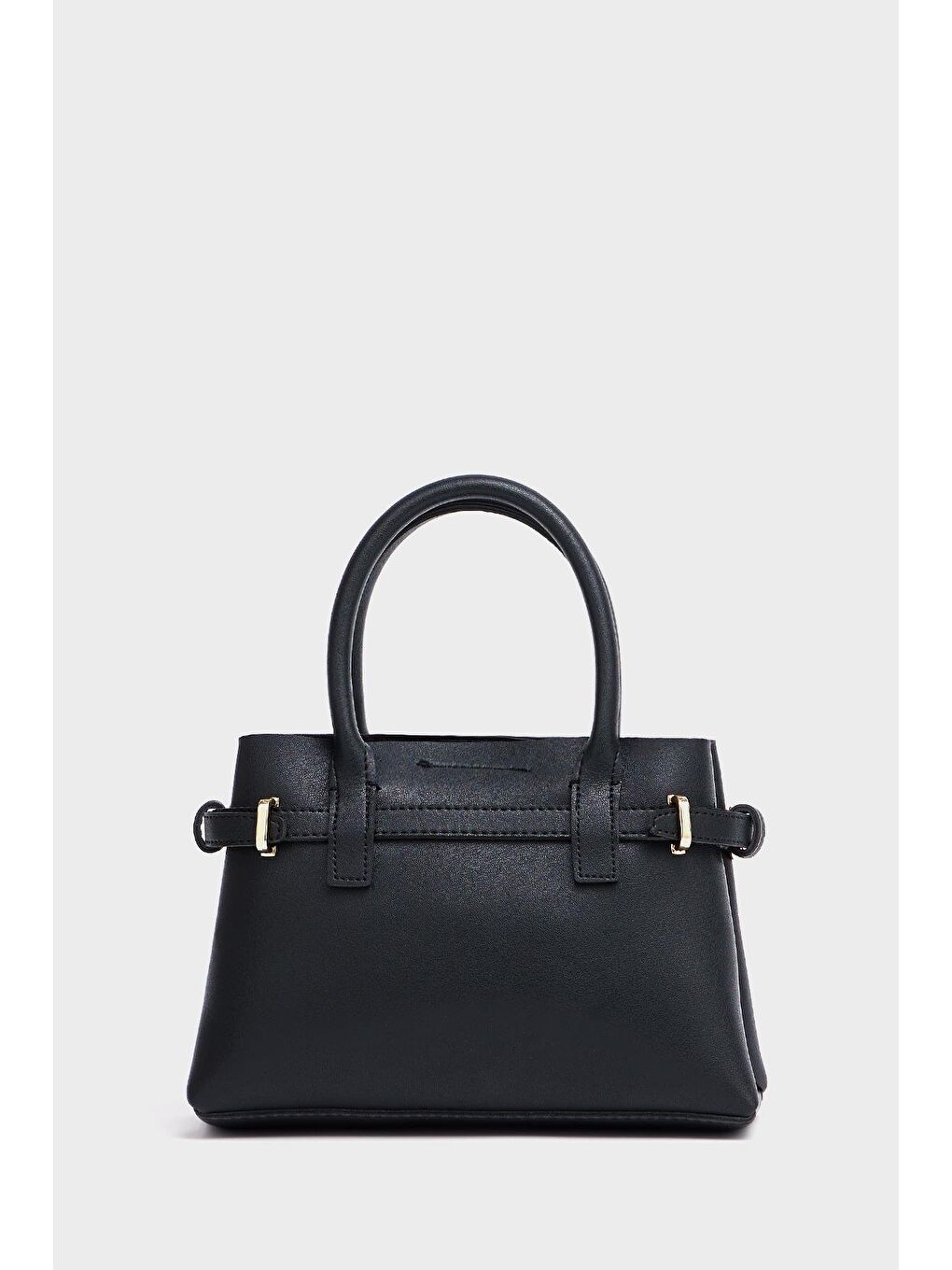 Mini Kilit Detaylı El Ve Omuz Çantası Siyah-4