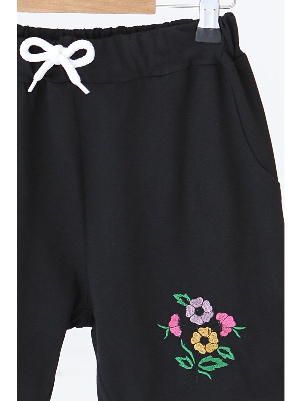 Kız Çocuk Siyah Baskılı Şort - 27331-1