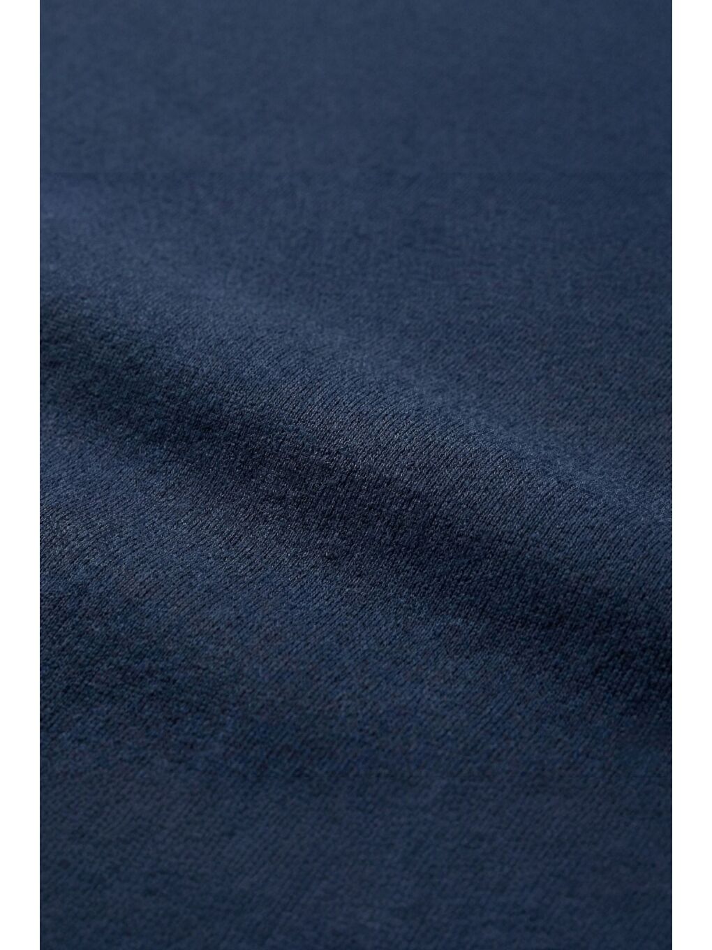 Lacivert %100 Pamuk Kapüşonlu Fermuarlı Basic Kadın Hırka-3