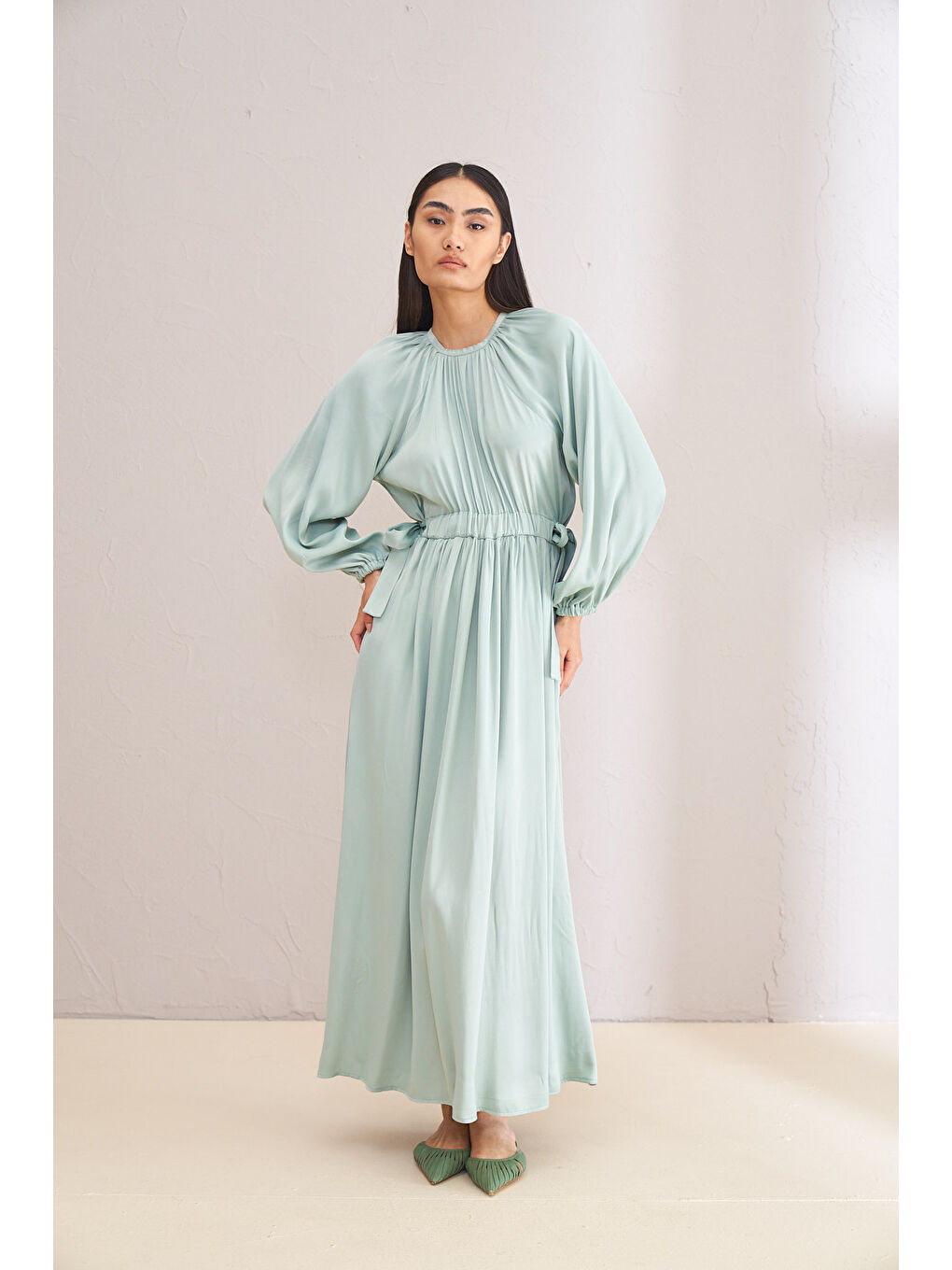 Siyah STEALLA YEŞİL ELBİSE 2144