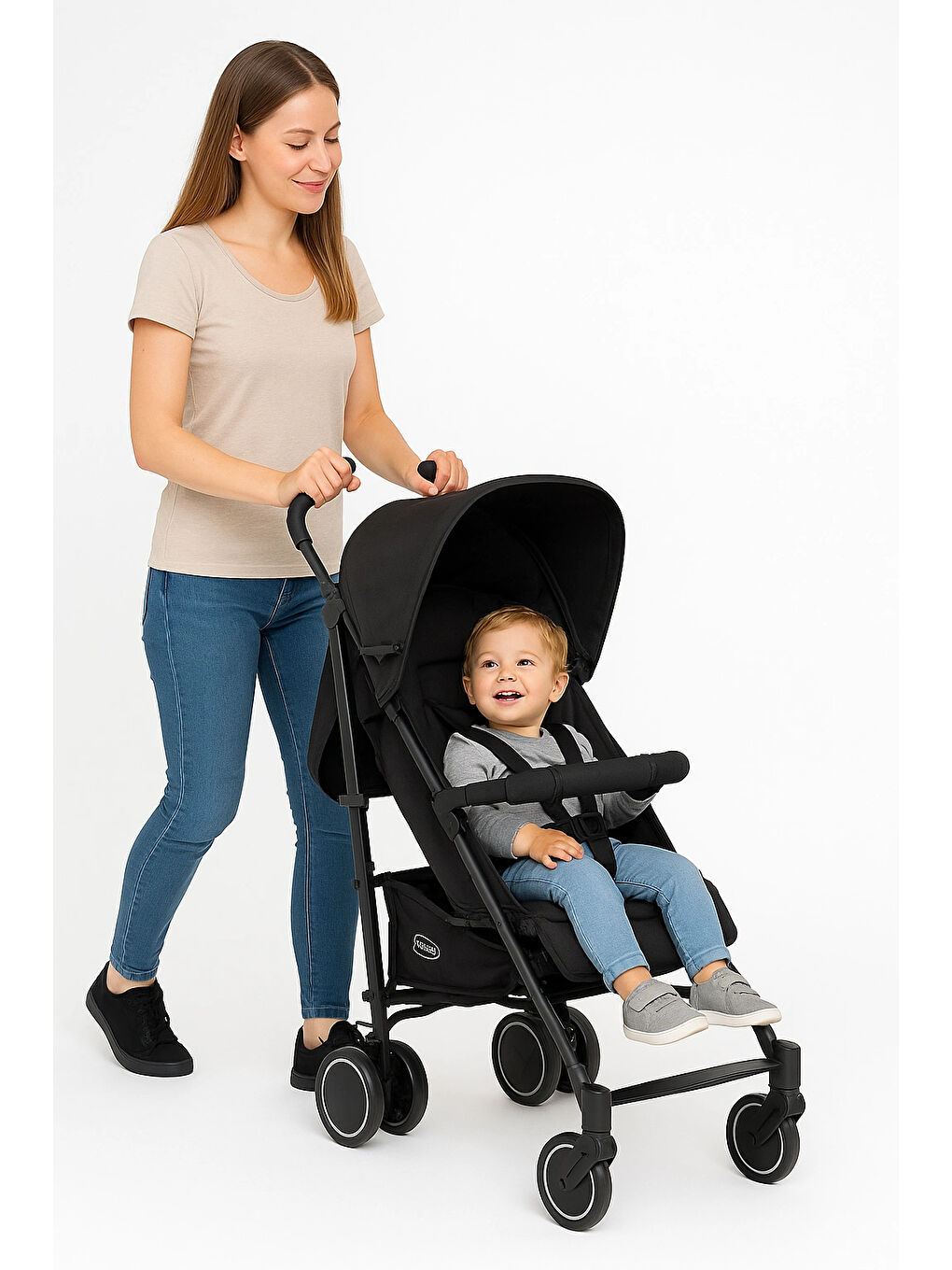 Tripper Molly Termal 4 Mevsim Yeni Nesil Baston Bebek Arabası Gri-1