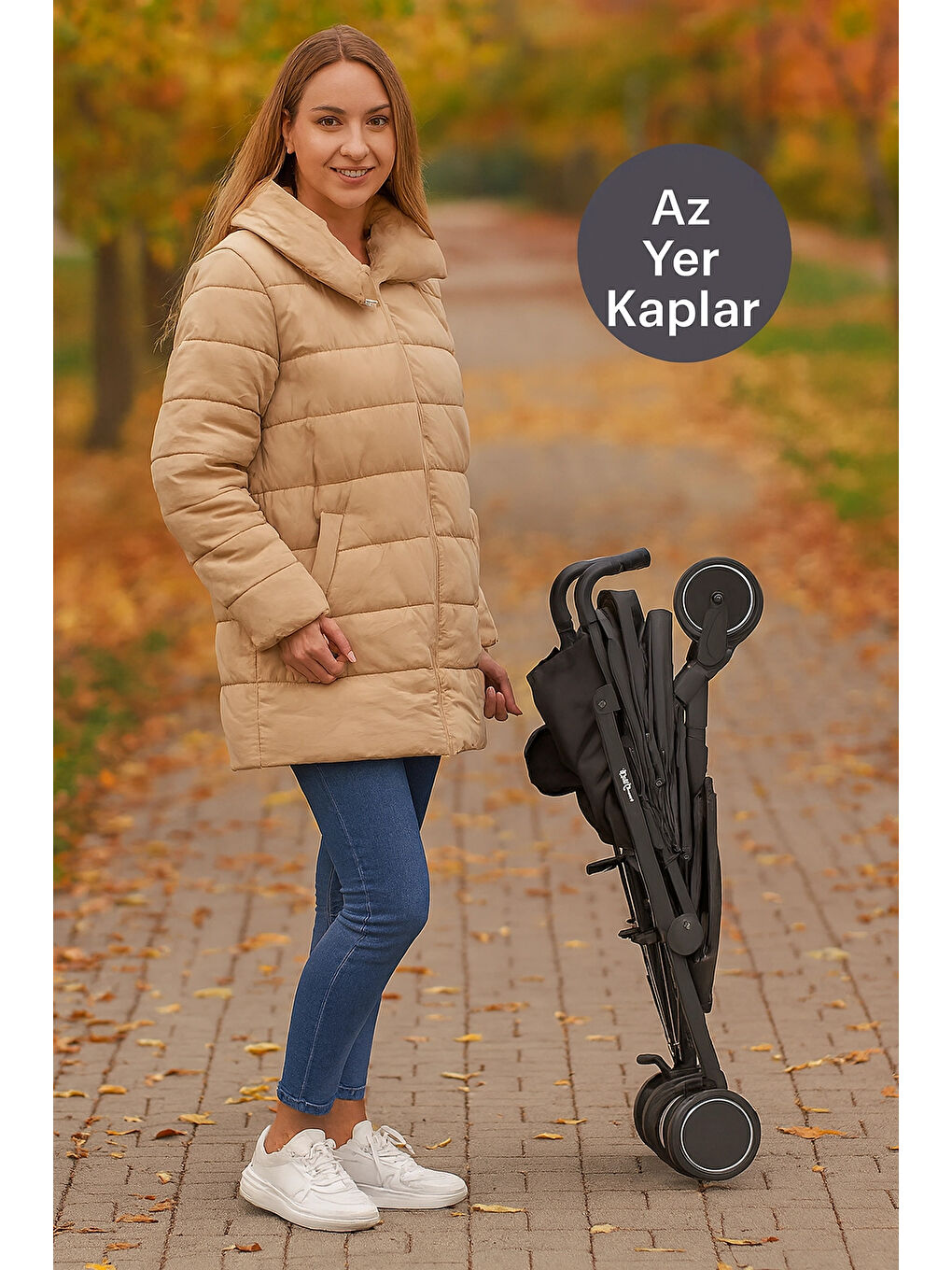 Tripper Molly Termal 4 Mevsim Yeni Nesil Baston Bebek Arabası Gri-2