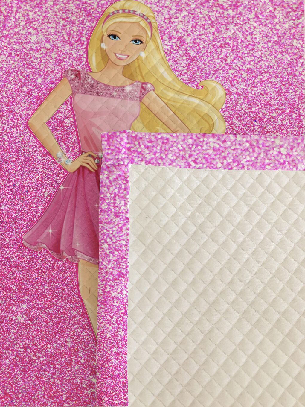 Karışık Prenses Kız Desenli Bebek Ve Çocuk Baskılı Tek Kişilik Pike Takımı-1