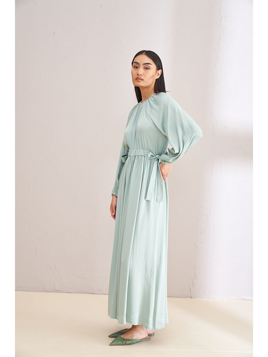 Siyah STEALLA YEŞİL ELBİSE 2144-3