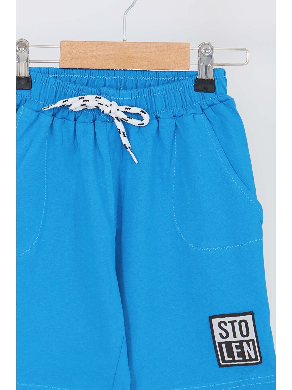 Kız Çocuk Turkuaz Baskılı Şort - 27335-1