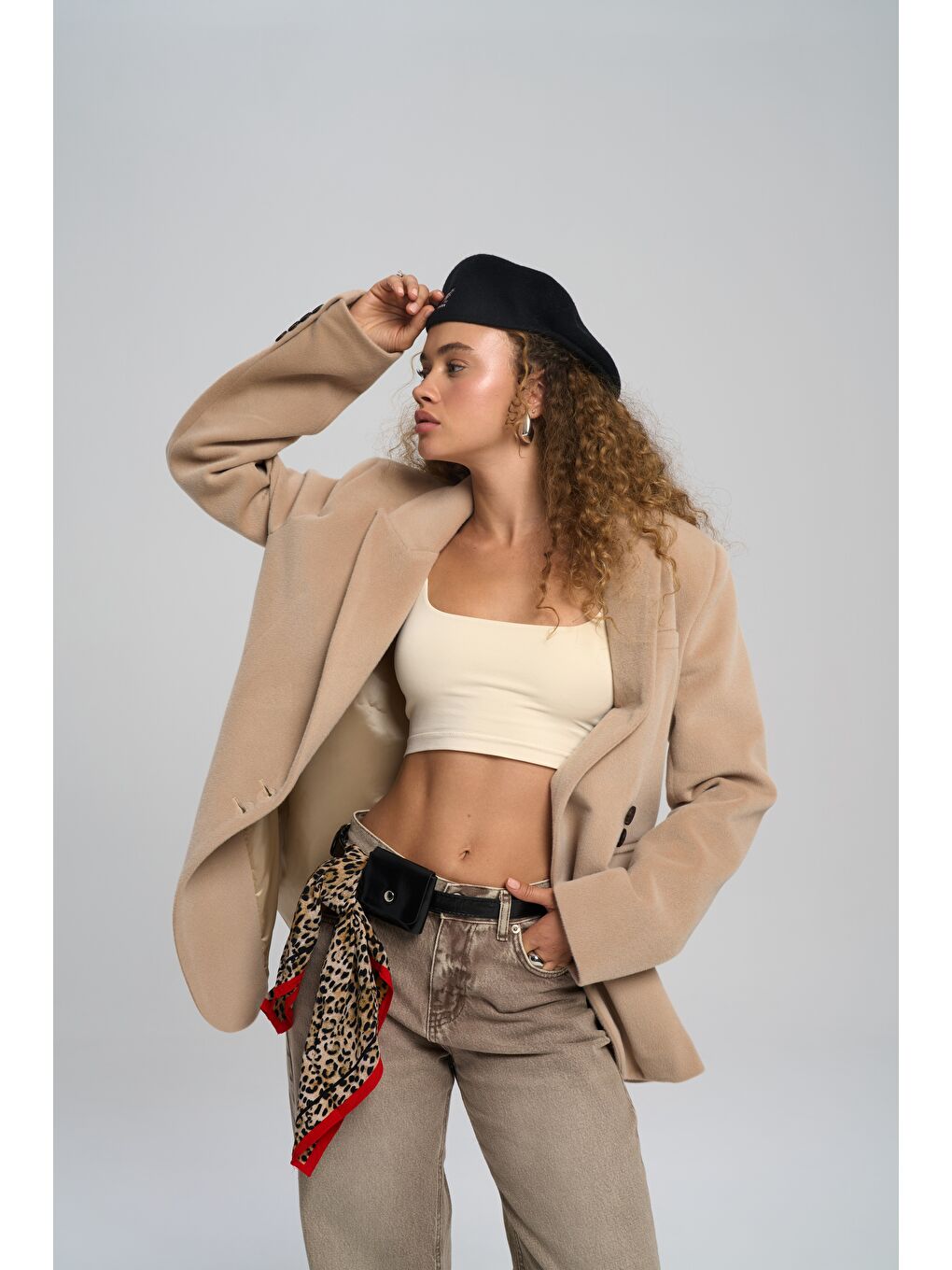 Runa Oversize Bej Blazer