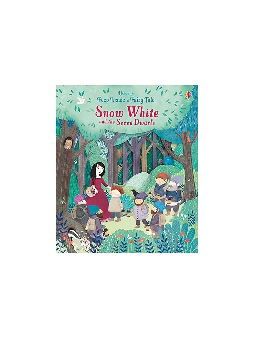 The Usborne Beyaz-Renklibaskı Peep Inside a Fairy Tale Snow White and the Seven Dwarfs