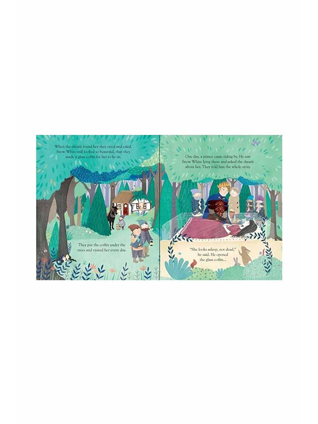 The Usborne Beyaz-Renklibaskı Peep Inside a Fairy Tale Snow White and the Seven Dwarfs - 3