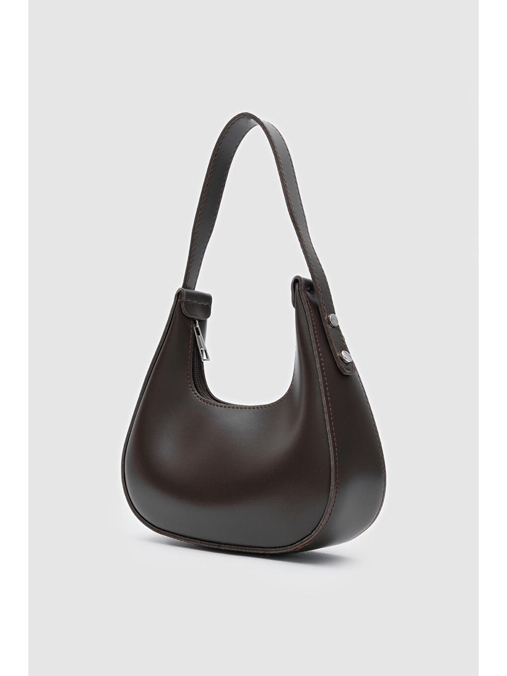 Kahverengi Gisou Baget Çanta Acı Kahve-1