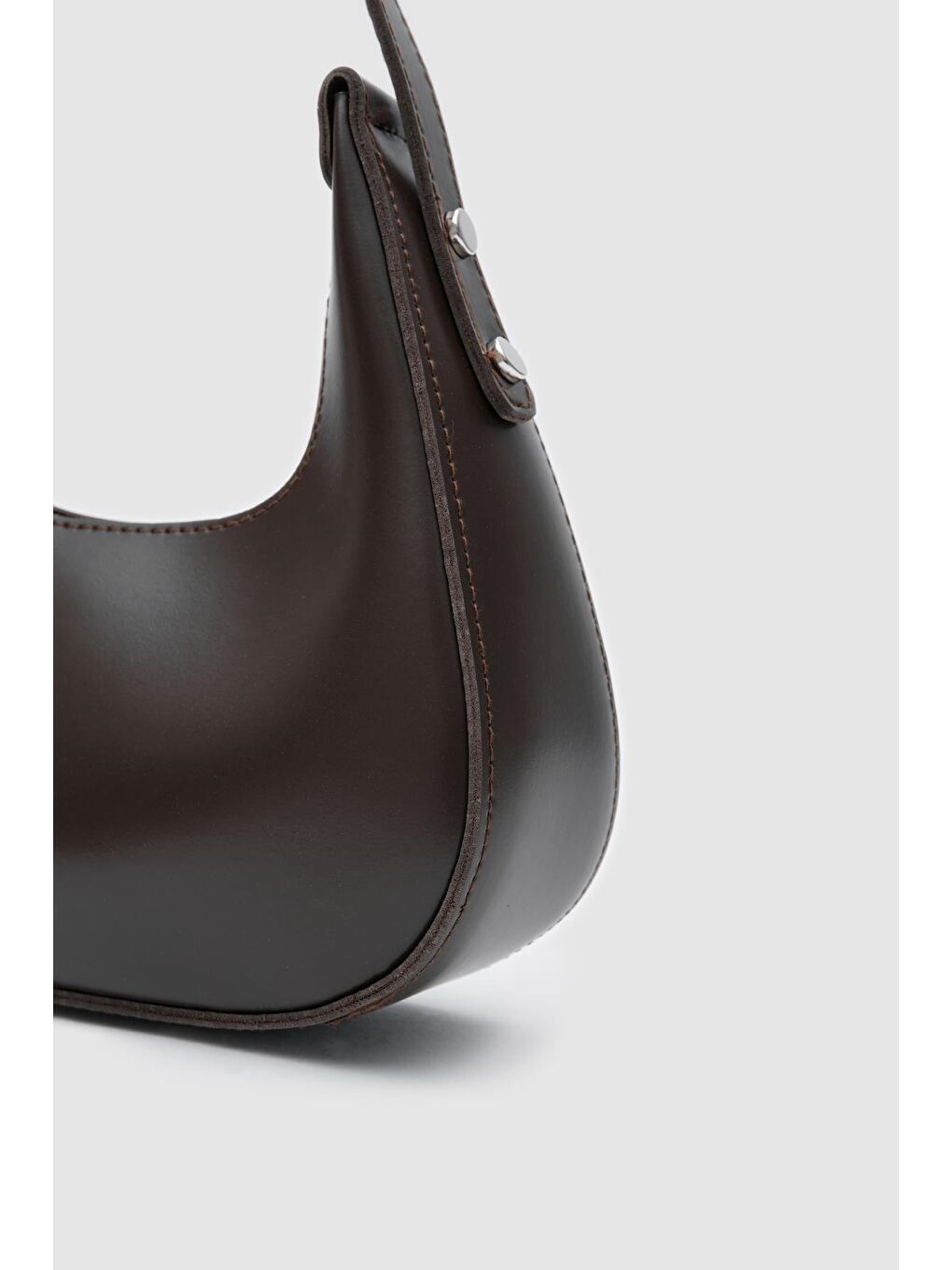 Kahverengi Gisou Baget Çanta Acı Kahve-2