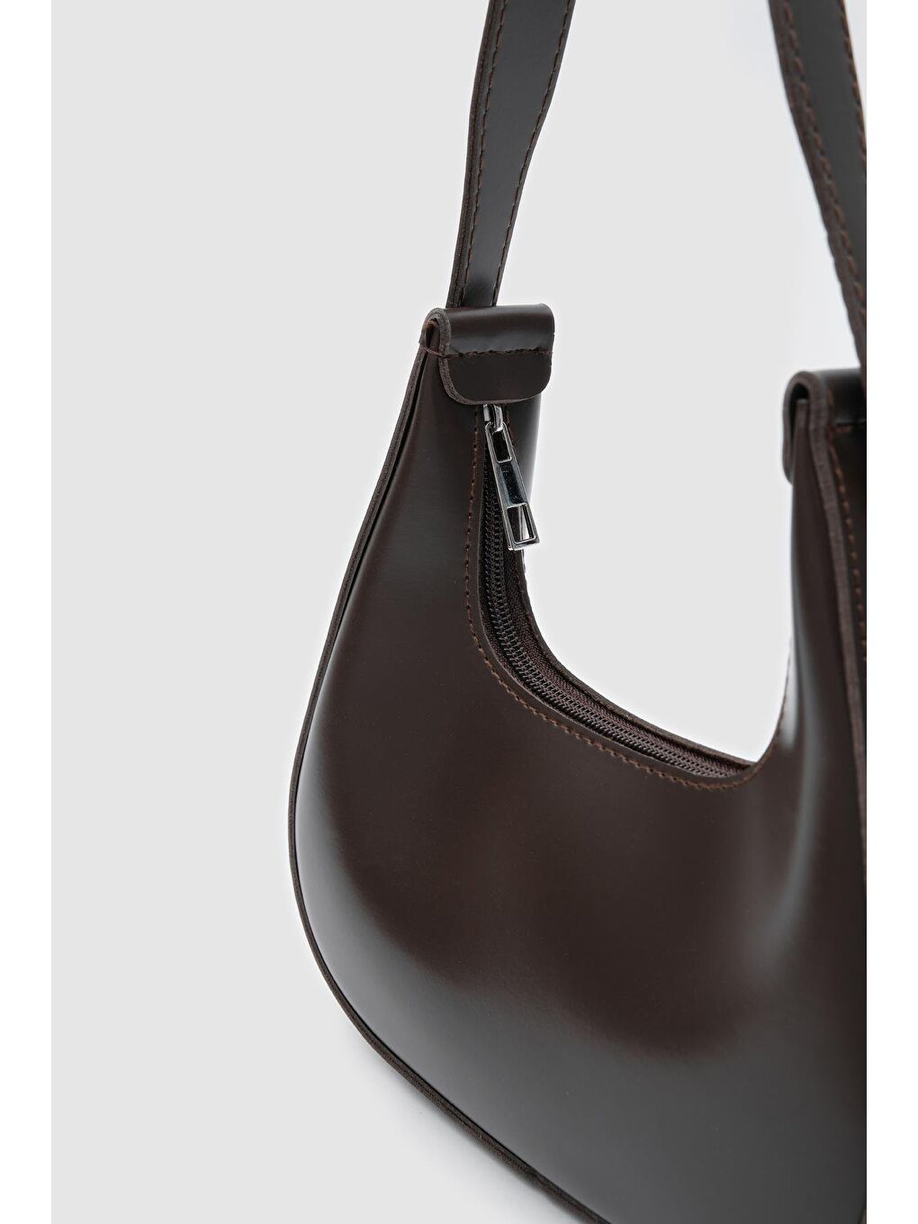 Kahverengi Gisou Baget Çanta Acı Kahve-3