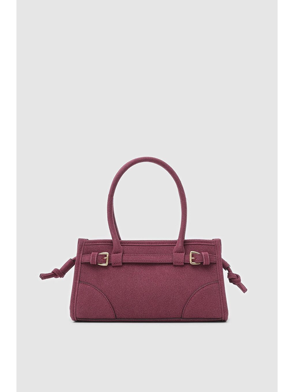Maison Süet Baget Çanta Bordo