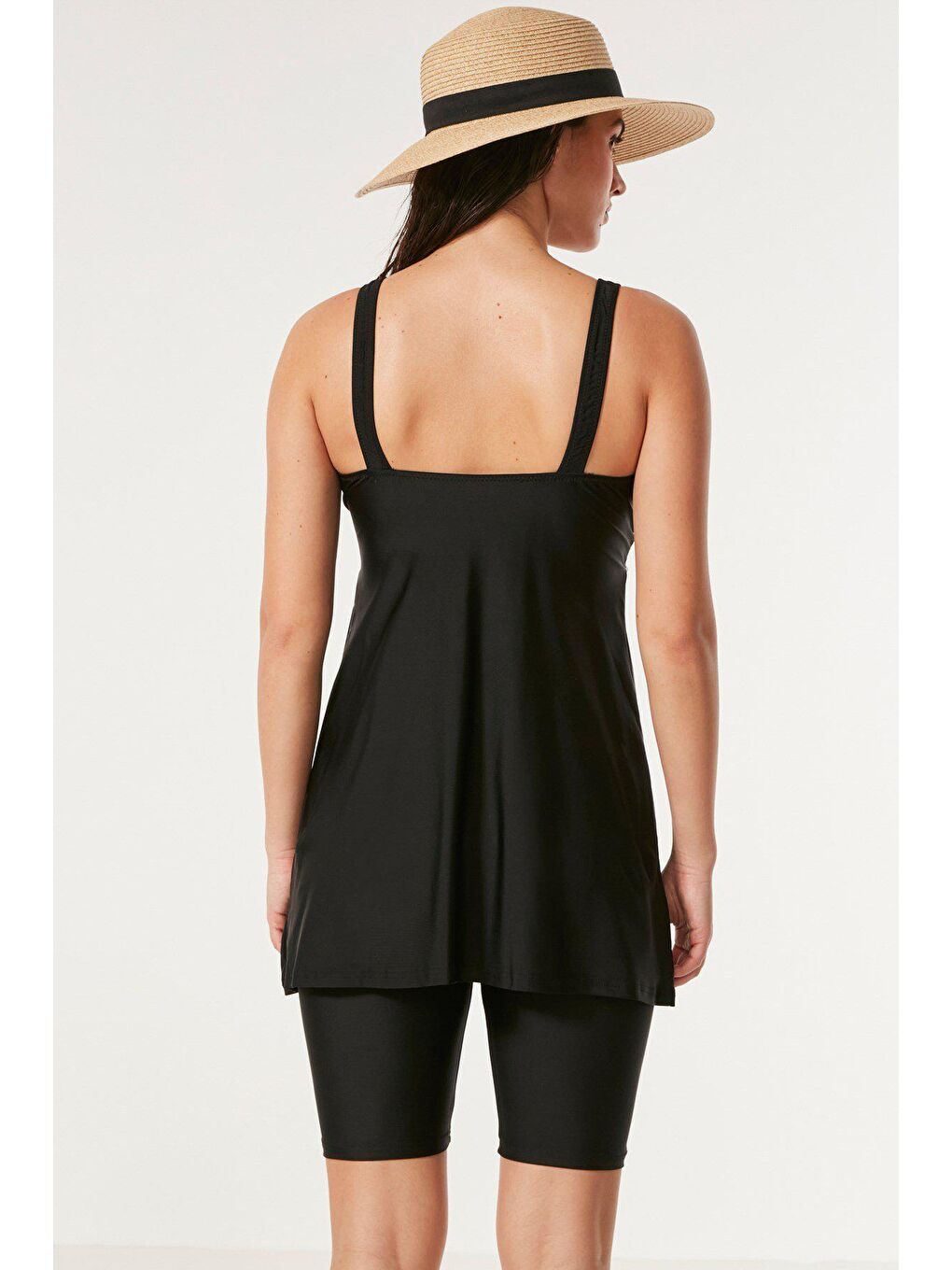 Taytlı Tesettür Mayo  7481 Siyah-2