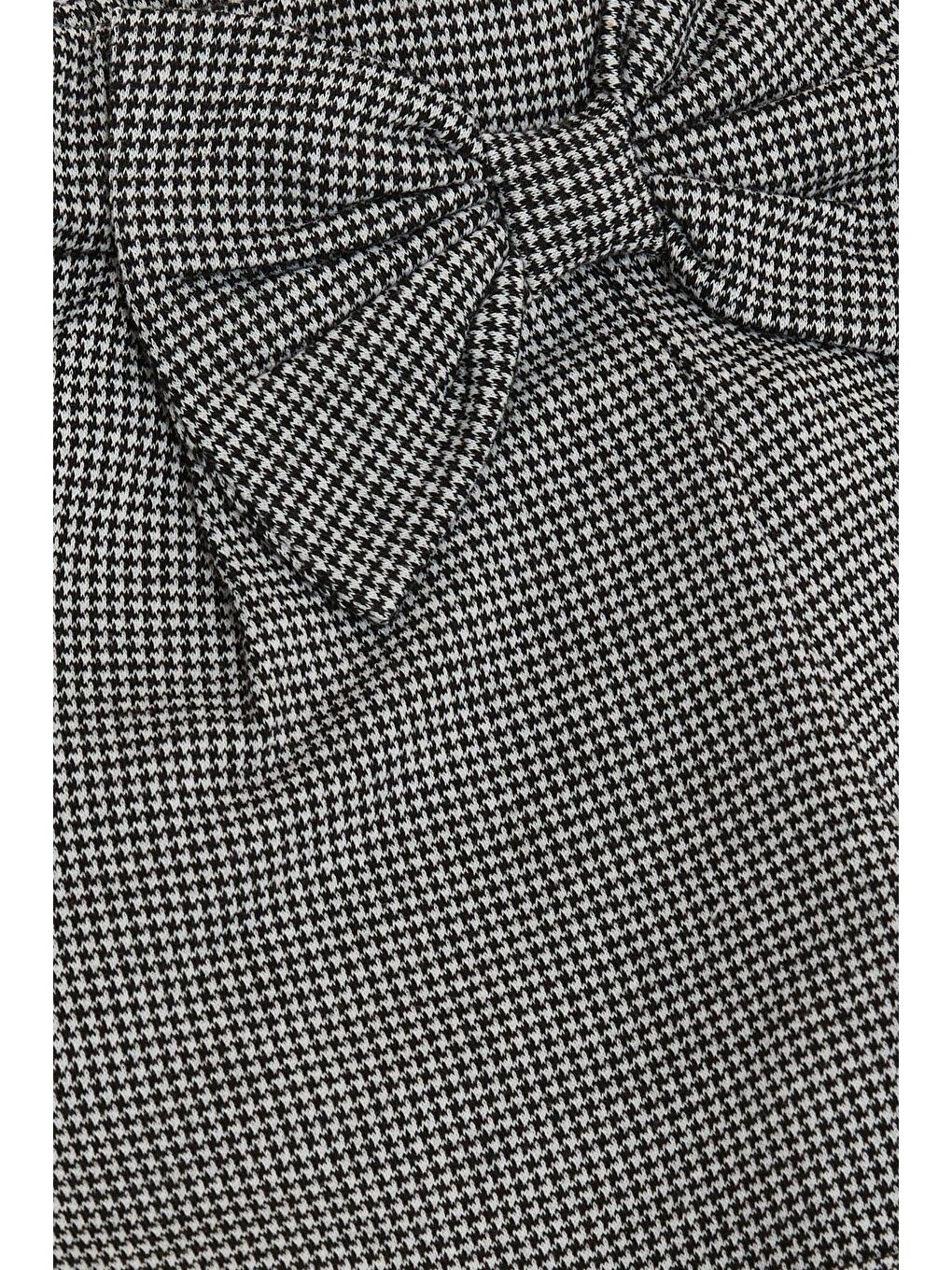 Kız Çocuk Şort Kazayağı Desenli Fiyonklu Siyah (1.5-5 Yaş)-2