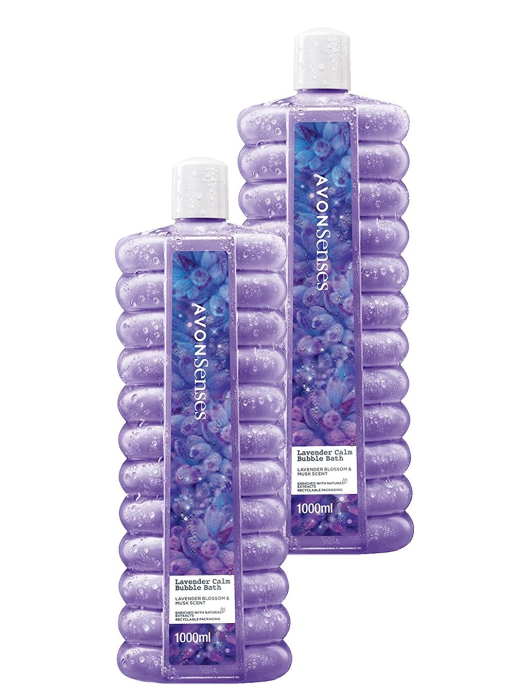 AVON Renksiz Senses Lavender Calm Lavanta Kokulu Banyo Köpüğü 1 Lt. İkili Set