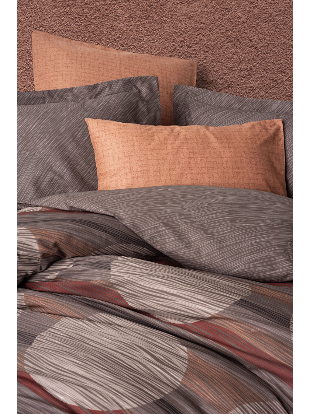 Karışık Pamuk Box Modern Çift Kişilik Nevresim Takımı Fluss Tarcin-1