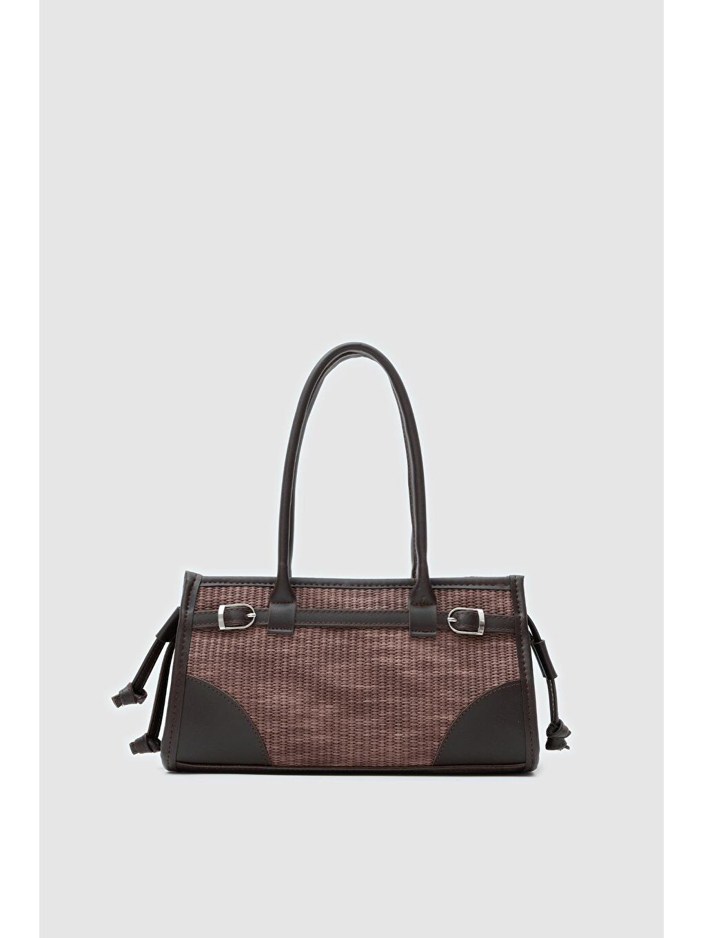 Maison Hasır Baget Çanta Kahverengi