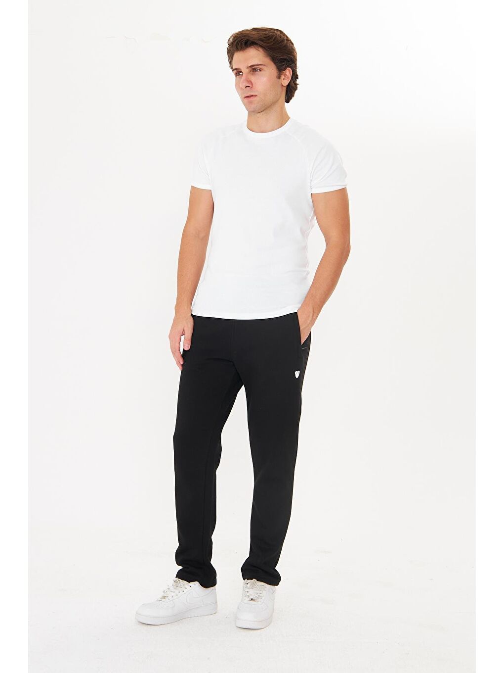 Erkek Kışlık 3 İplik Eşofman Altı Siyah 201302-S-1