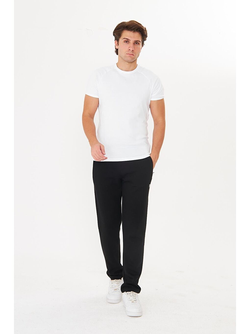 Erkek Kışlık 3 İplik Eşofman Altı Siyah 201302-S-3