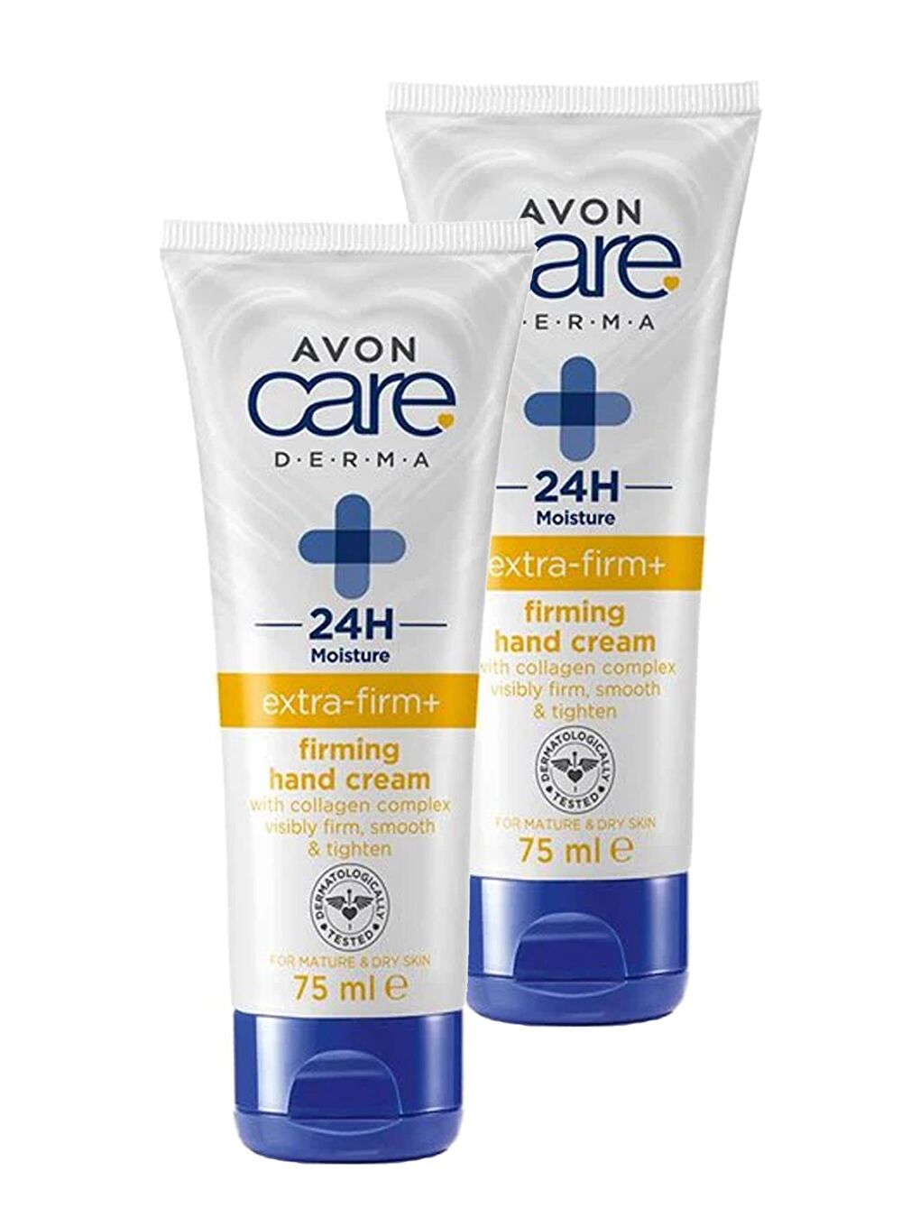 AVON Renksiz Care Derma Ekstra Sıkılaştırıcı El Kremi 75 Ml. İkili Set