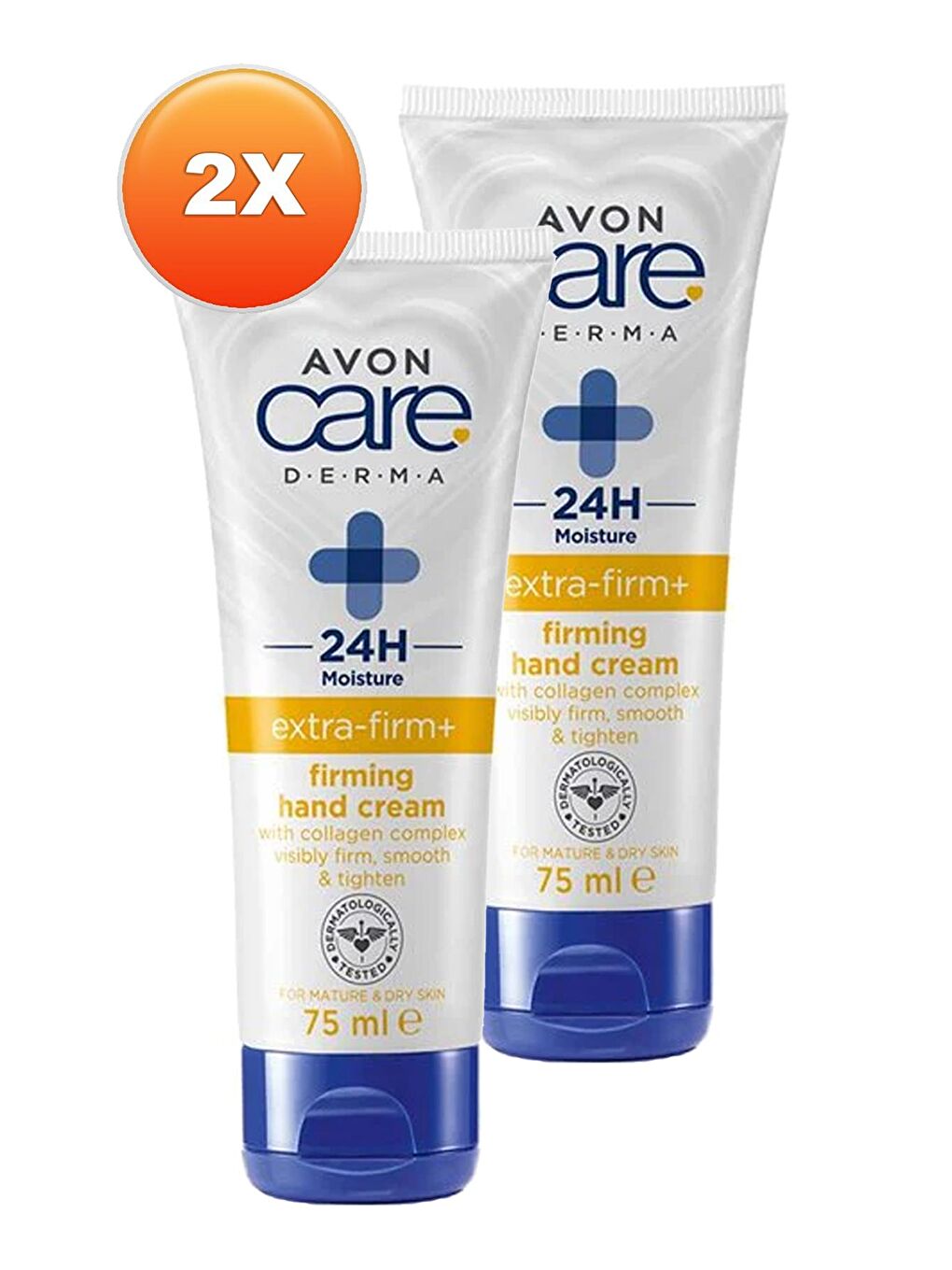 AVON Renksiz Care Derma Ekstra Sıkılaştırıcı El Kremi 75 Ml. İkili Set - 1