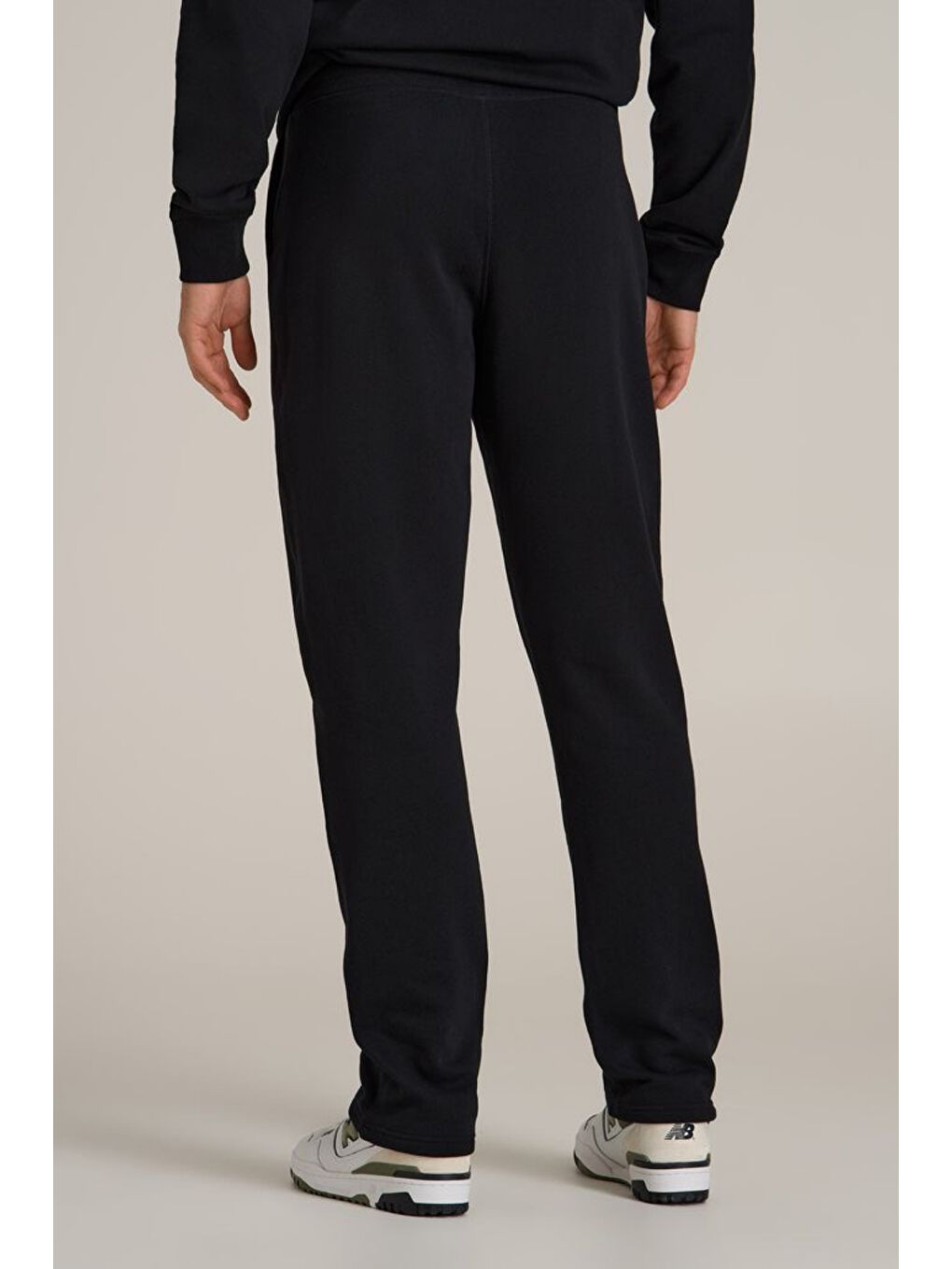 Siyah Regular Fit  Brrooklyn Baskılı İnce Erkek Büyük Beden Eşofman Altı SPR25EA02-1