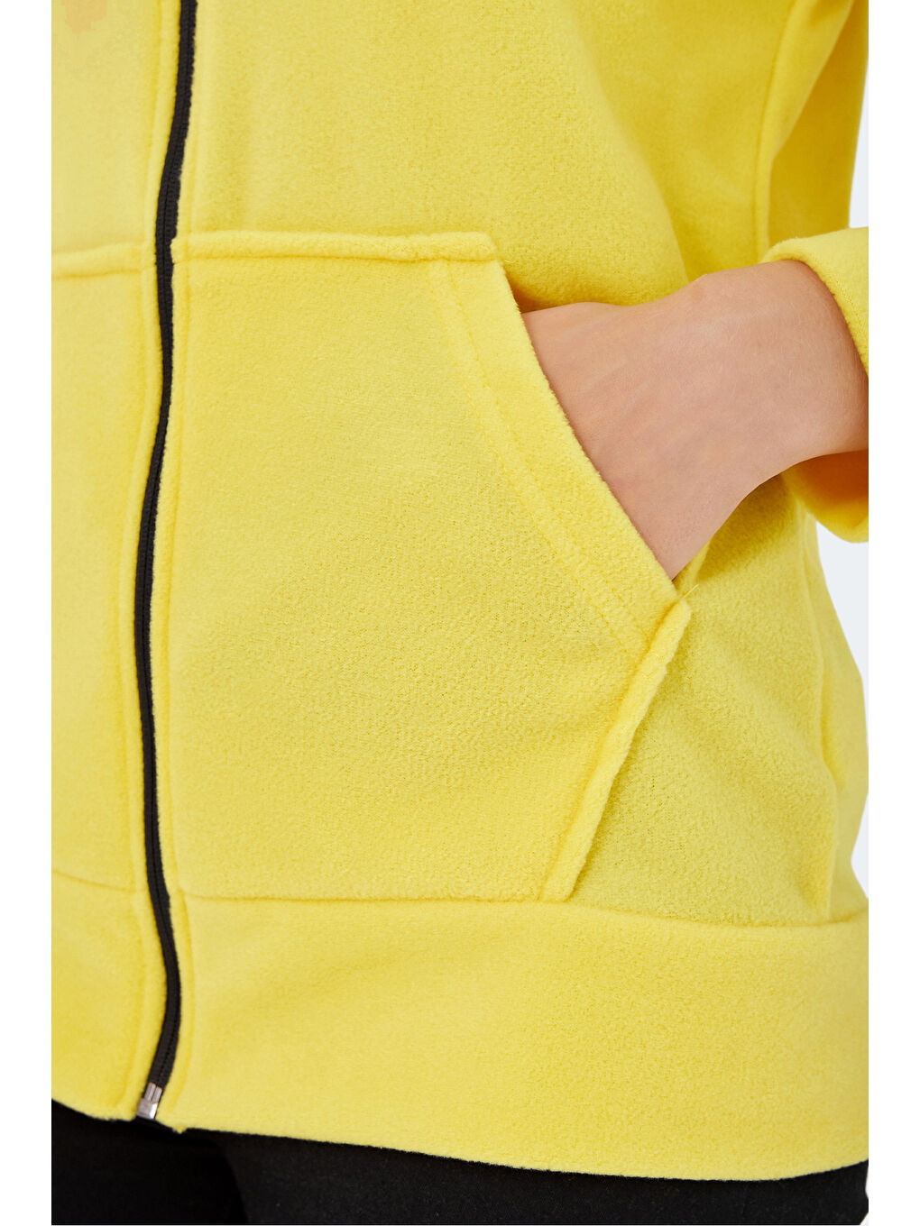 SOFAL I Kadın Polar Sweatshirt Sarı-5