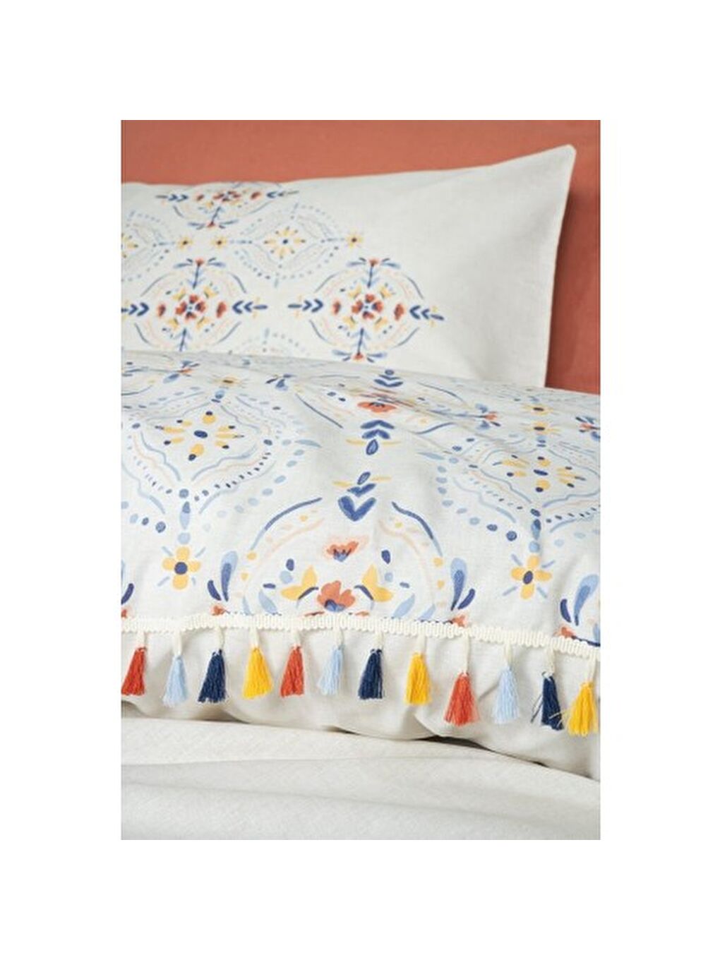 Karışık Pamuk Box Candy Serisi Çift Kişilik Nevresim Takımı Milis Kiremit-1