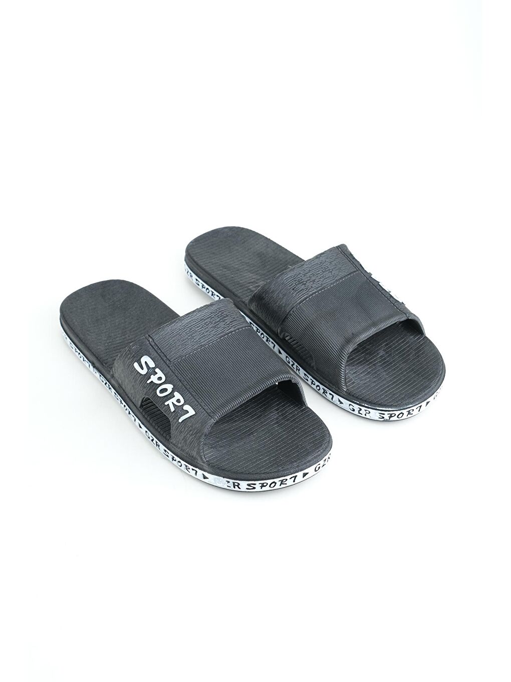 Siyah Yazlık Kaydırmaz Taban Erkek Terlik-1