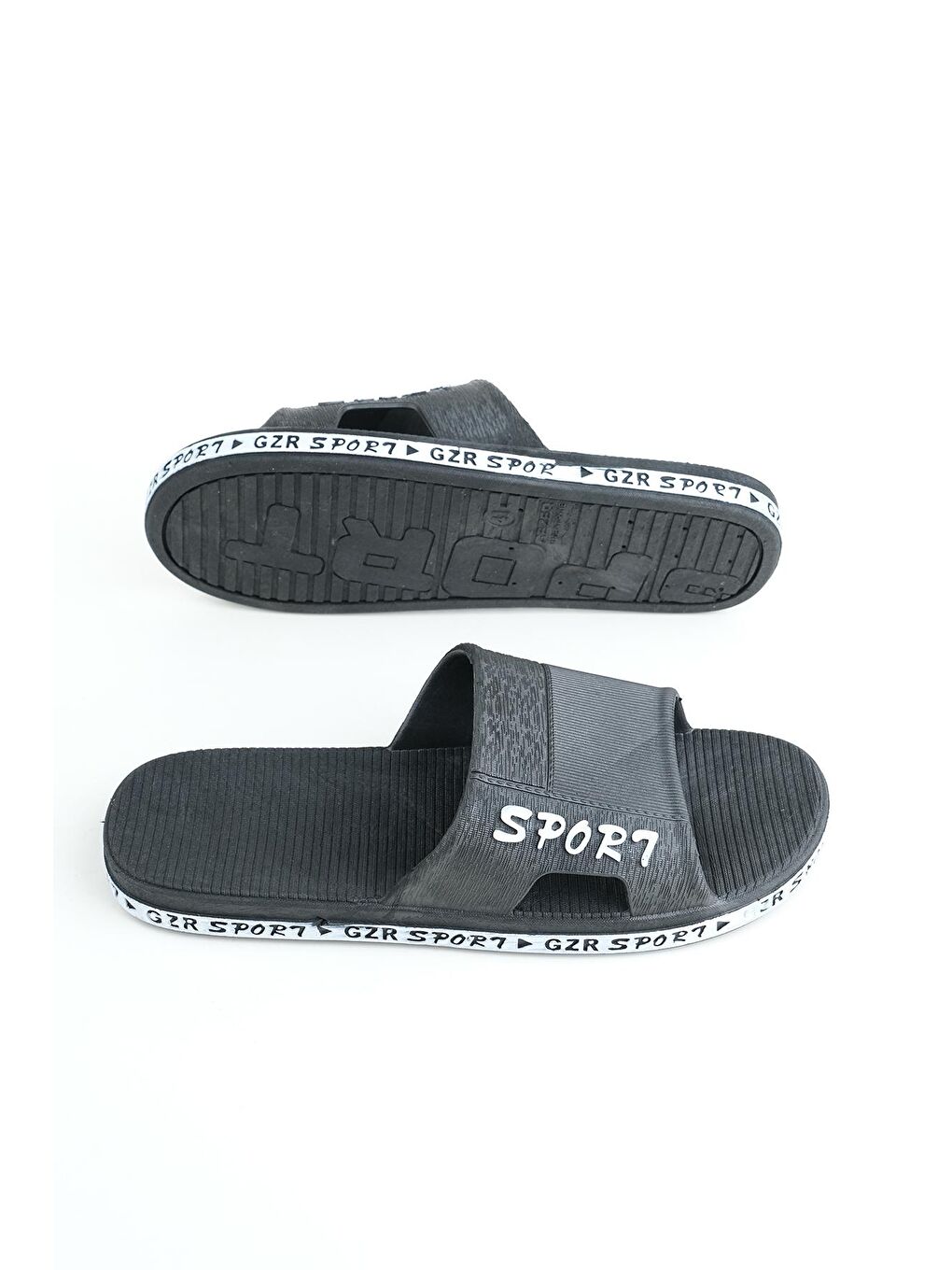 Siyah Yazlık Kaydırmaz Taban Erkek Terlik-3