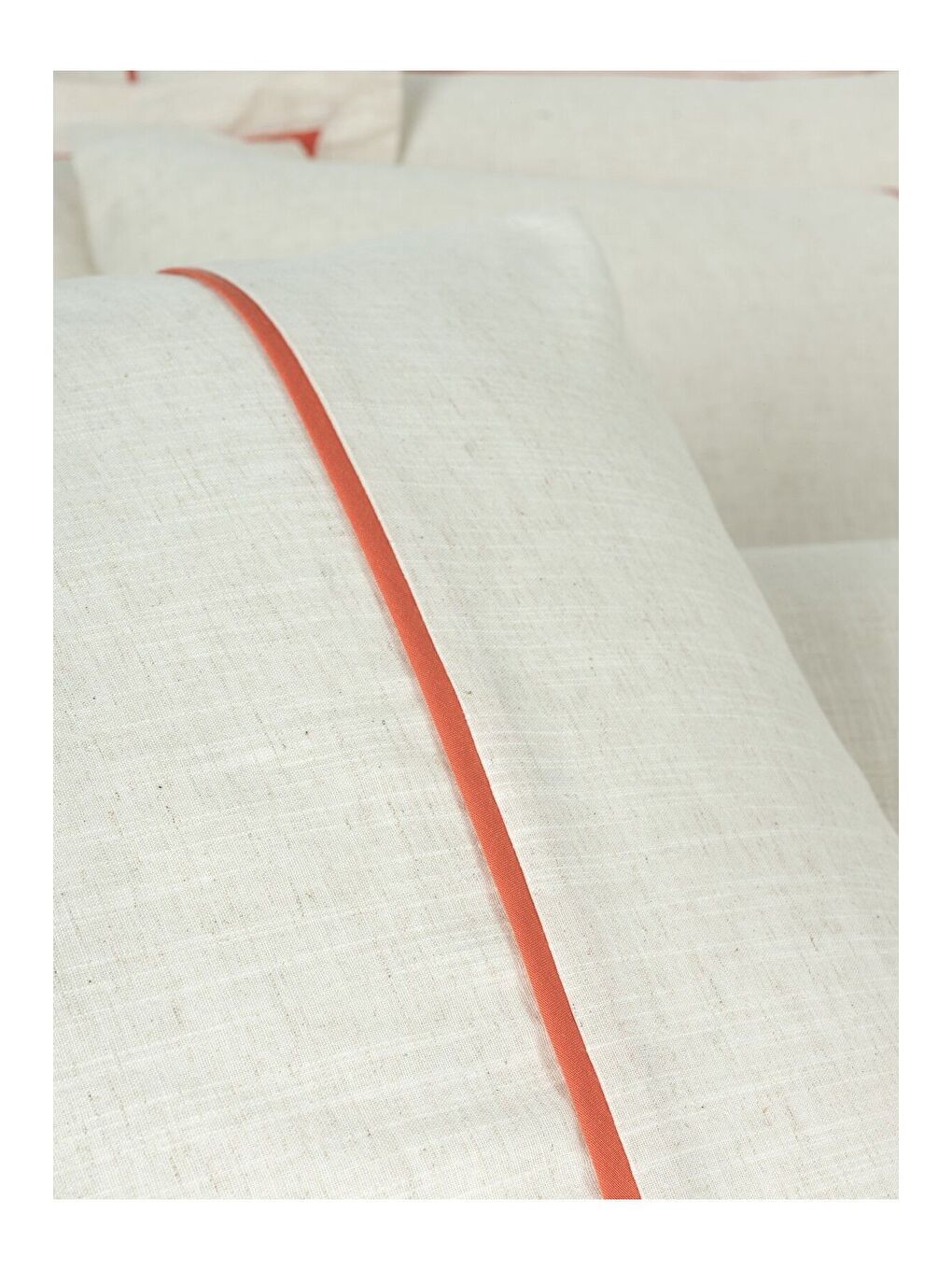 Karışık Pamuk Box inborn Banded Çift Kişilik Nevresim Takımı Turuncu-2