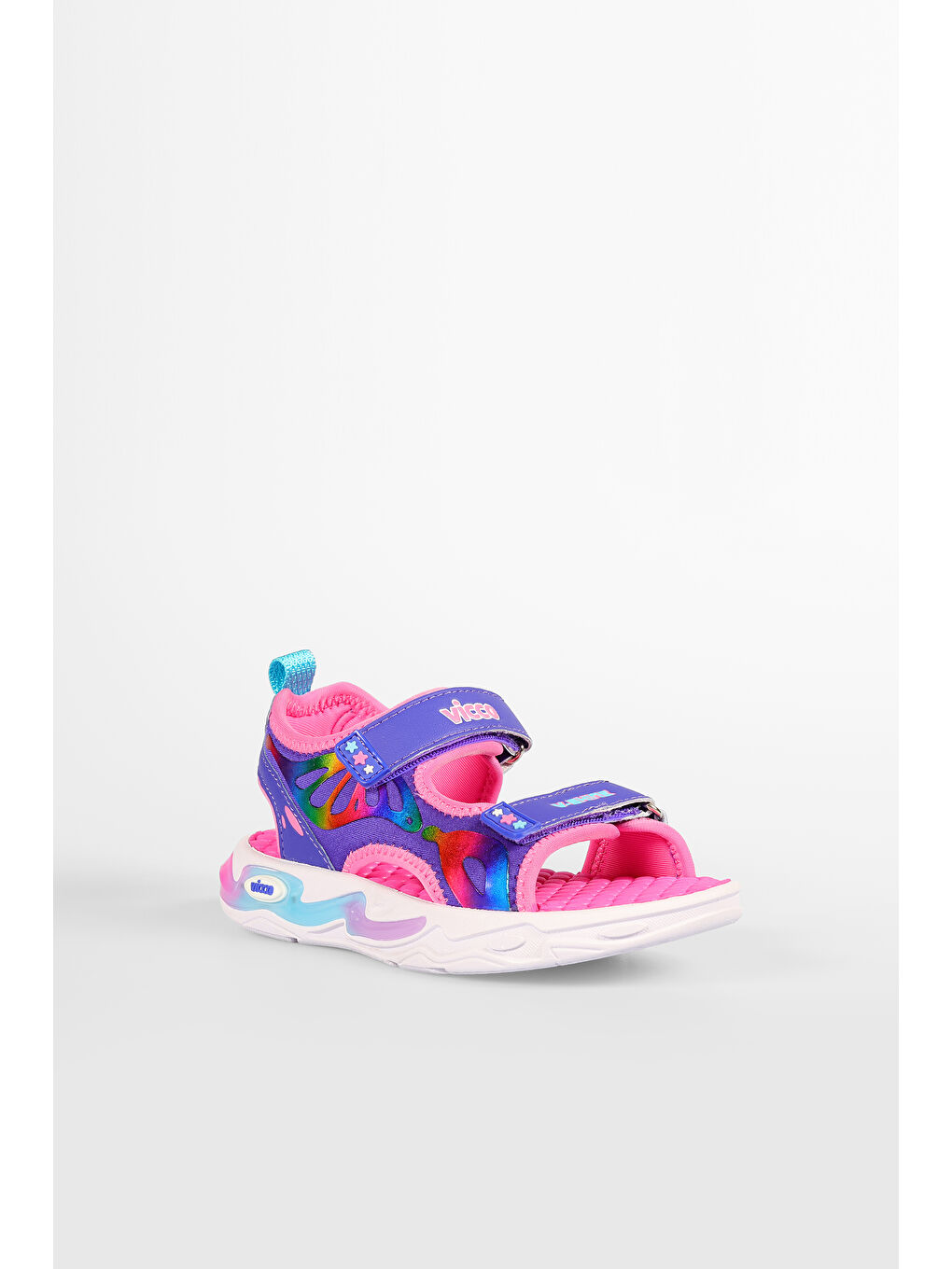 But Işıklı Kız Çocuk Mor Sandalet-2