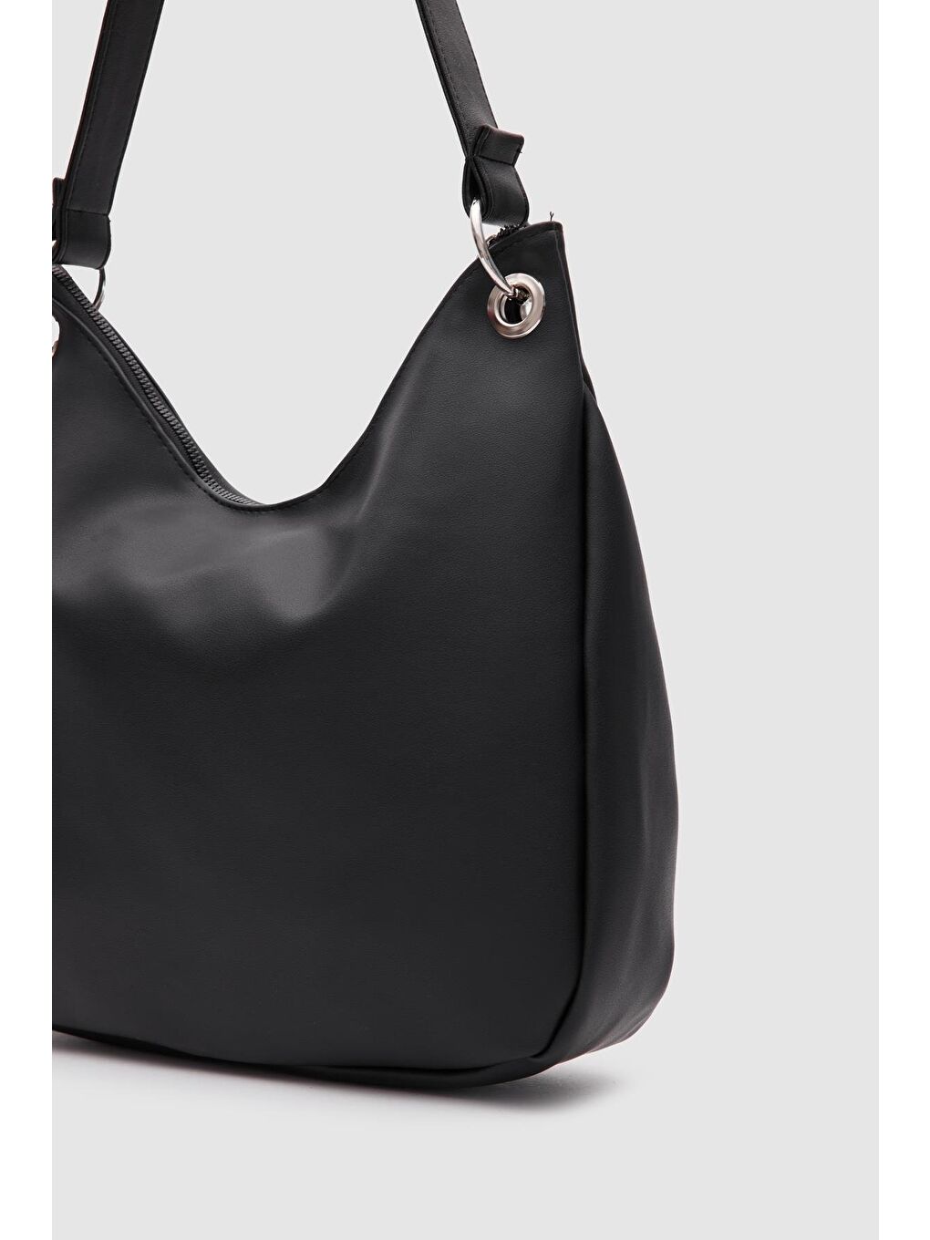 Valerie Oval Omuz Çantası Siyah-4