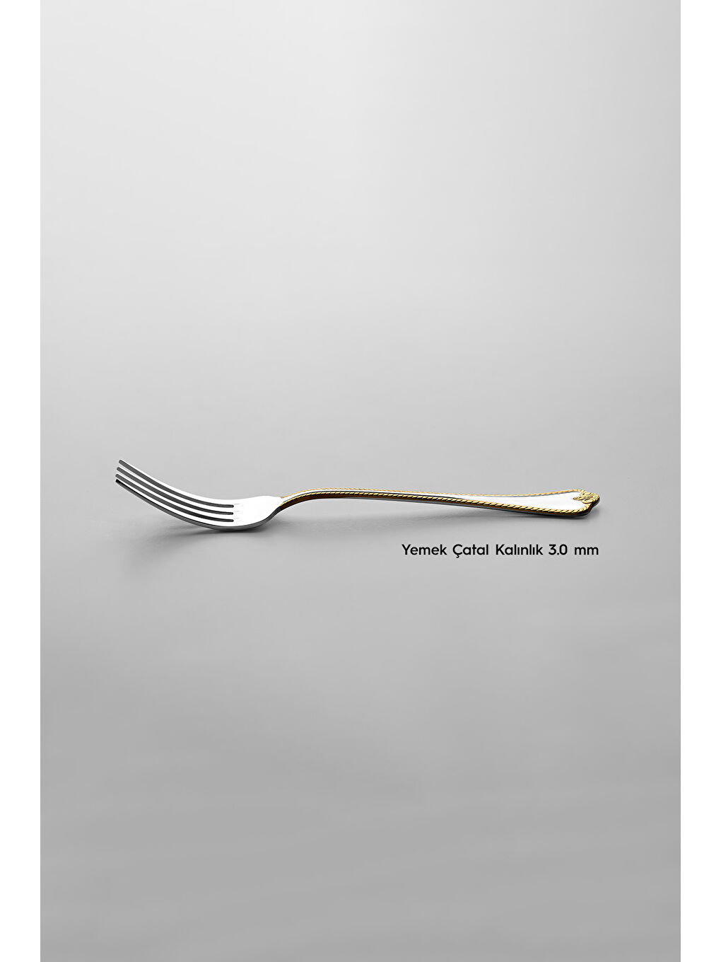 Sarı Fulya Altın Sade 6 Kişilik 36 Parça Kutulu Çatal Kaşık Bıçak Takımı-4