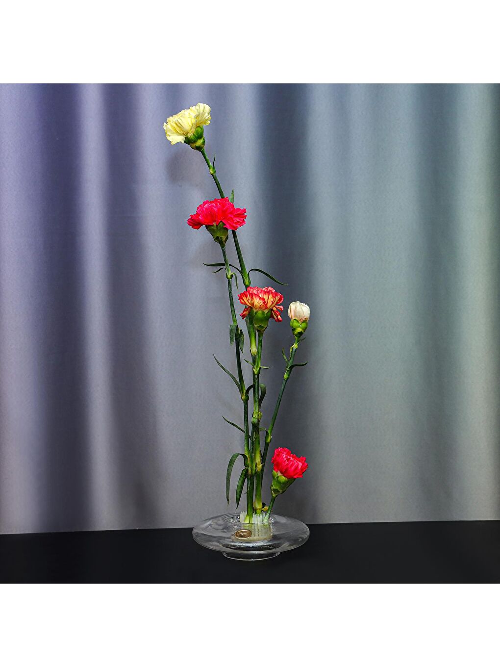 Renksiz Flora Design-Balance Series Şeffaf Cam Vazo-1