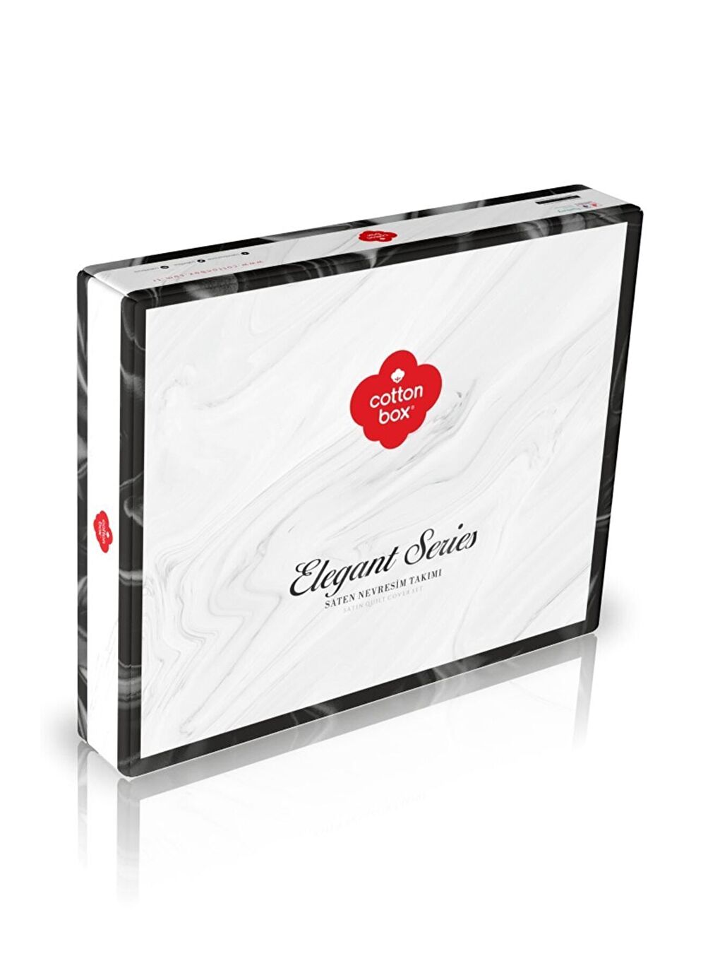 Karışık Pamuk Box Elegant Saten Tek Kişilik Nevresim Takımı Kirmizi-1