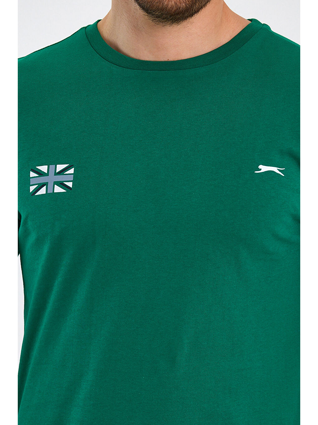 PACET Erkek Kısa Kol %100 Pamuk Tişört Yeşil-5