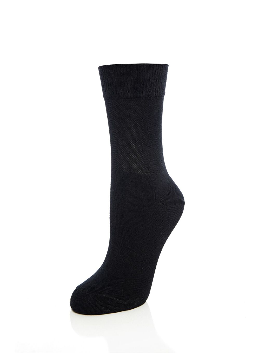 Kadın 12 li  Siyah Bambu Diyabetik (Şeker) Sıkmayan Lastikli Çorap Seti 24408-1