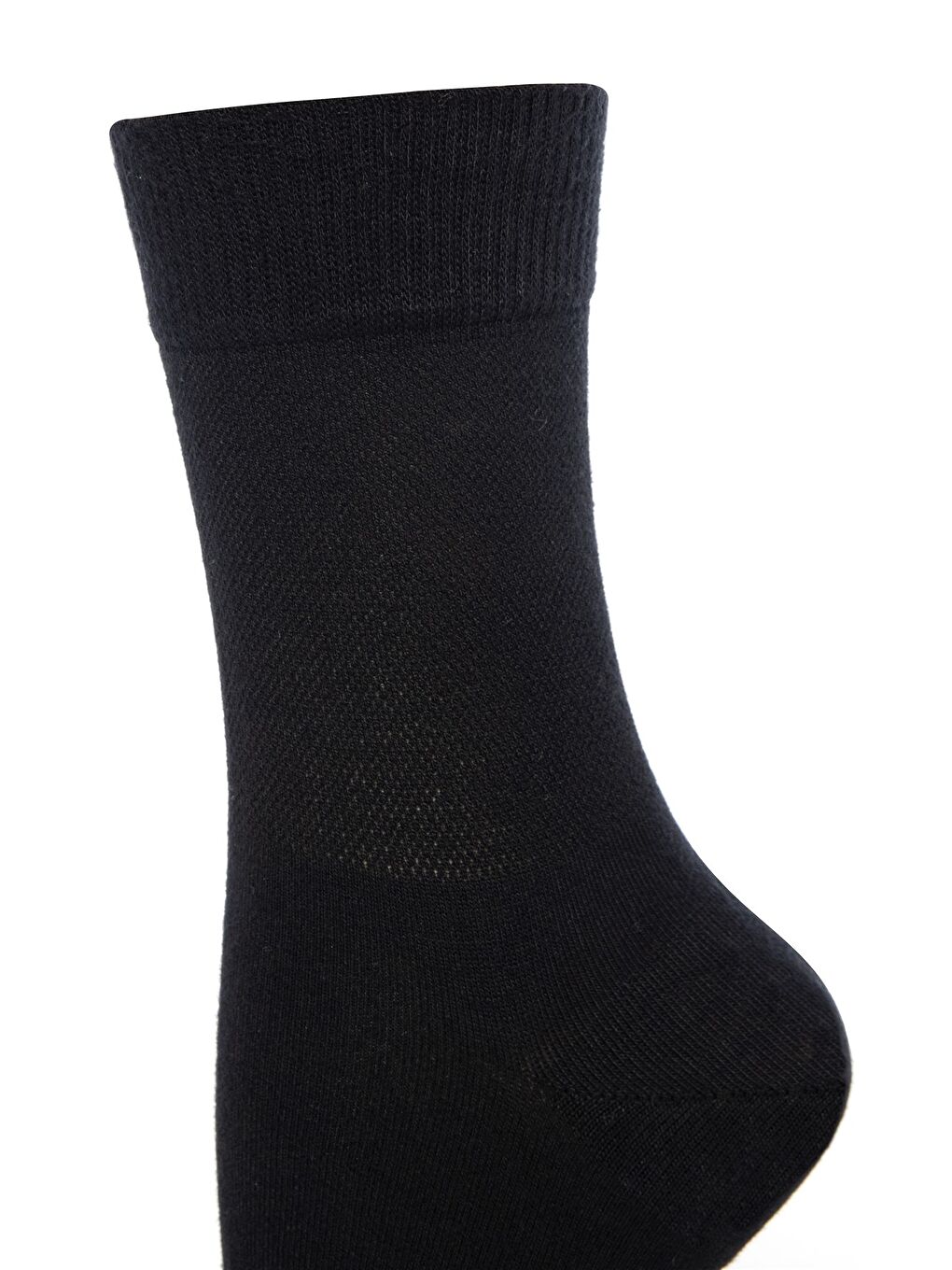 Kadın 12 li  Siyah Bambu Diyabetik (Şeker) Sıkmayan Lastikli Çorap Seti 24408-4