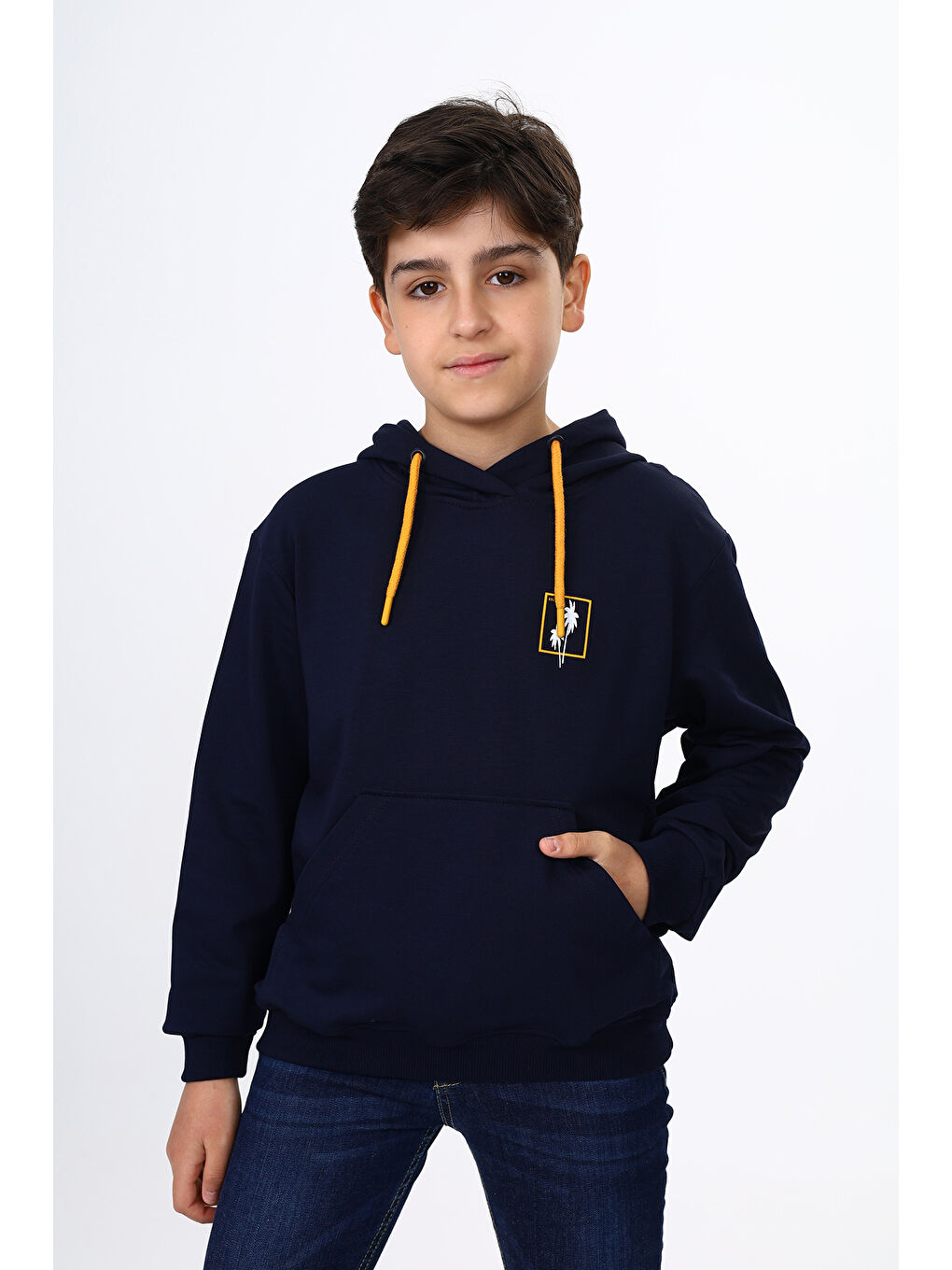Lacivert Erkek Çocuk Baskılı Sweatshirt