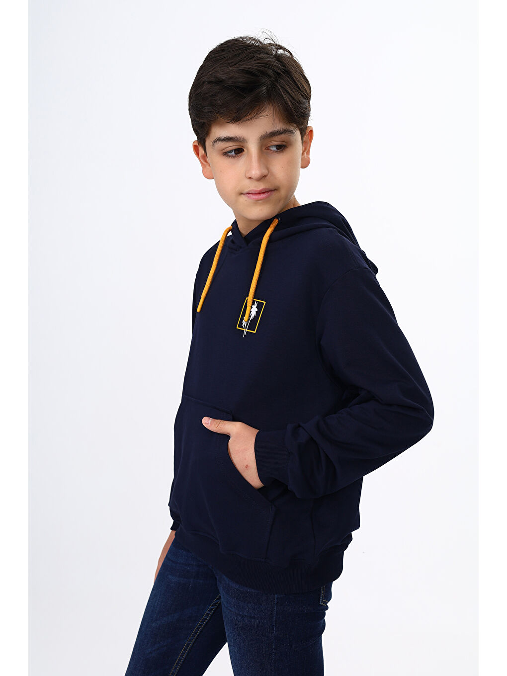 Lacivert Erkek Çocuk Baskılı Sweatshirt-2