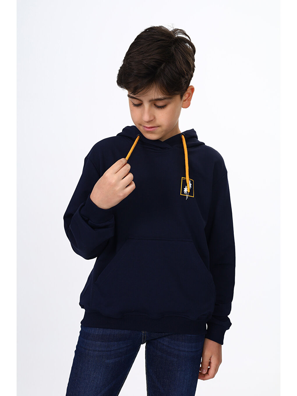 Lacivert Erkek Çocuk Baskılı Sweatshirt-3