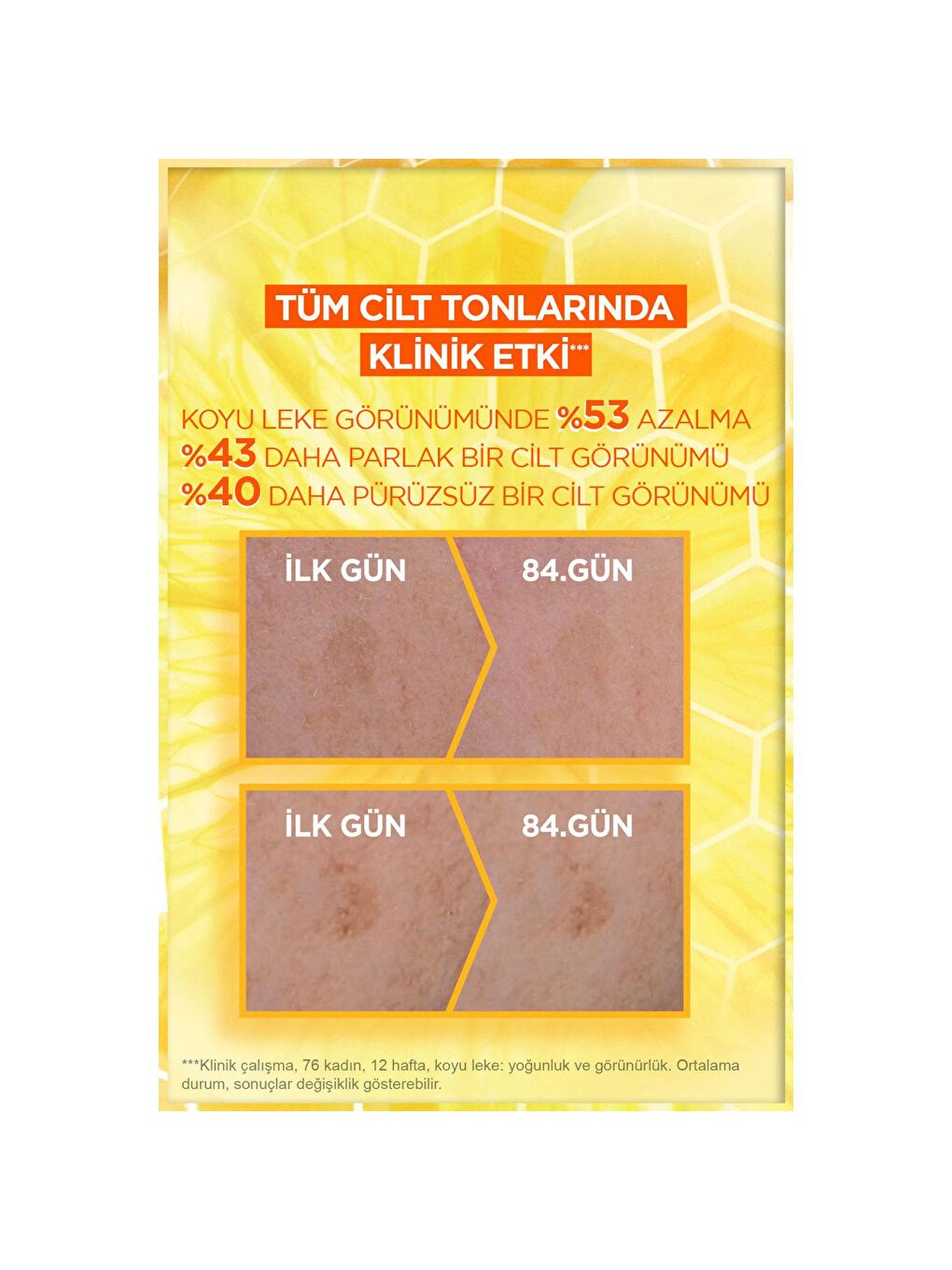 GARNIER Beyaz C Vitamini Parlak Günlük Güneş Koruyucu Fluid Yüz Kremi Görünmez Doku SPF50+ 40ml - 3