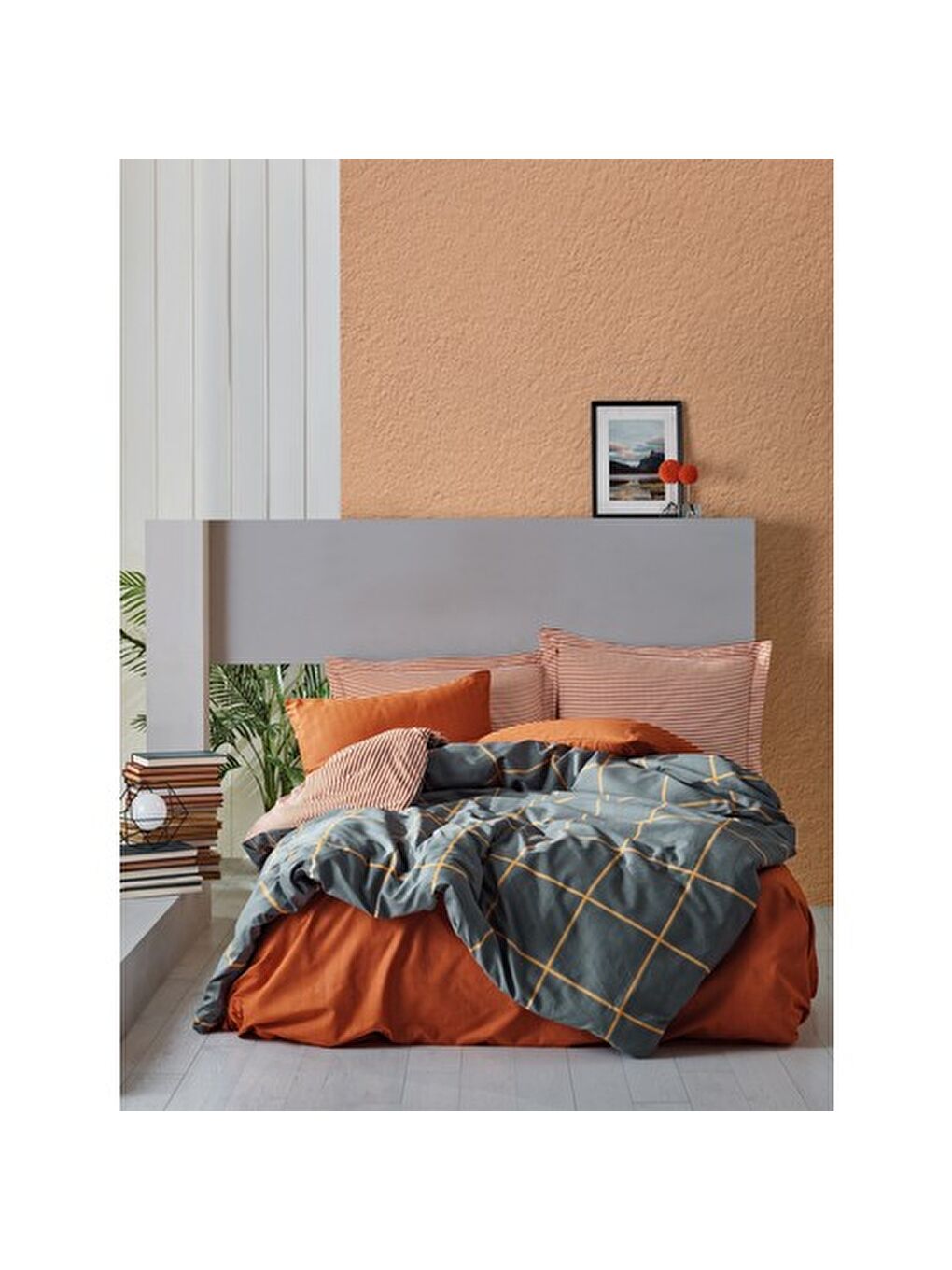 Karışık Pamuk Box Modern Çift Kişilik Nevresim Takımı Stark Tarcin