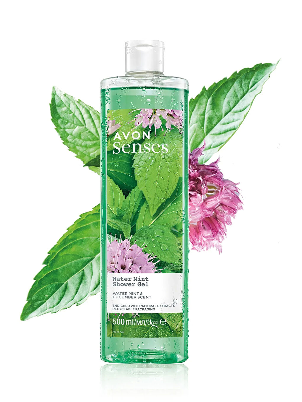 AVON Renksiz Senses Water Mint Nane ve Salatalık Kokulu Duş Jeli 500 Ml. İkili Set - 2