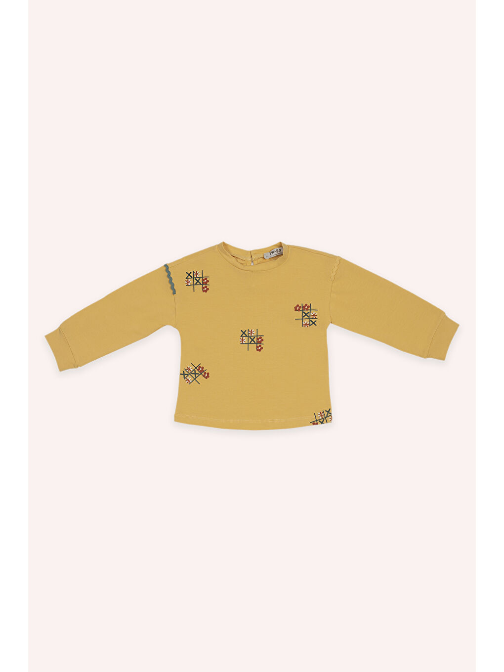 Kız Çocuk Baskılı Tişört Sarı-1