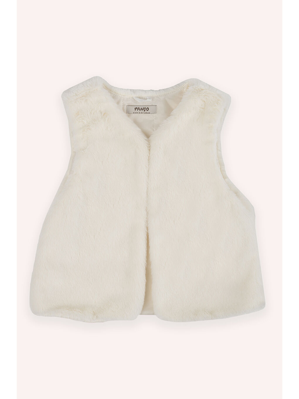 Ekru Kız Çocuk Yelek Bej