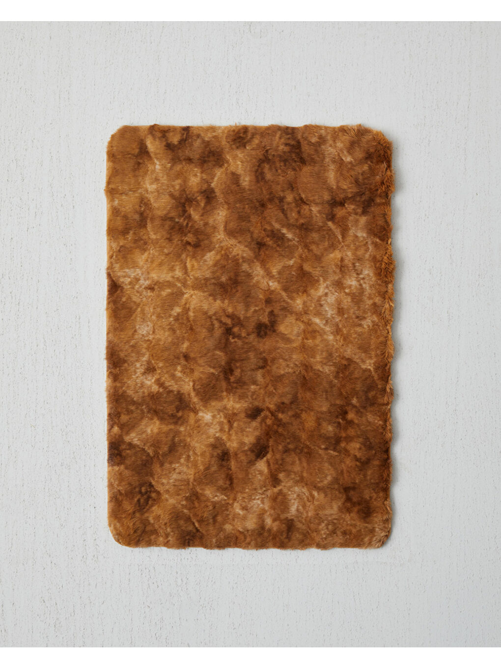 Kahverengi Terra Pelüş Halı 60x90 cm Kahve