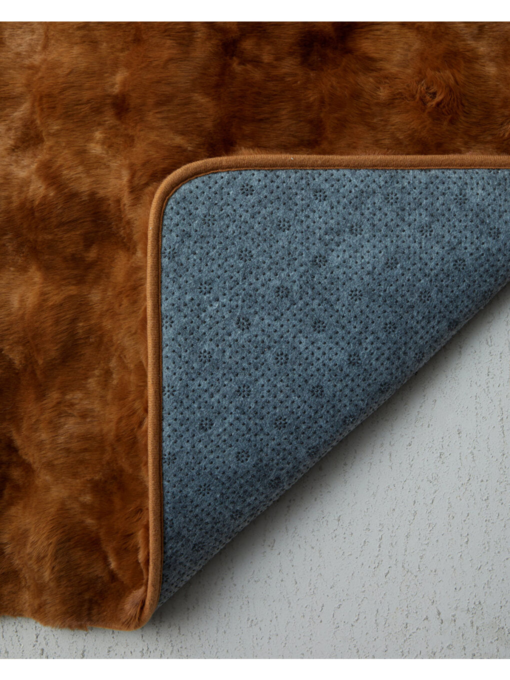 Kahverengi Terra Pelüş Halı 60x90 cm Kahve-2