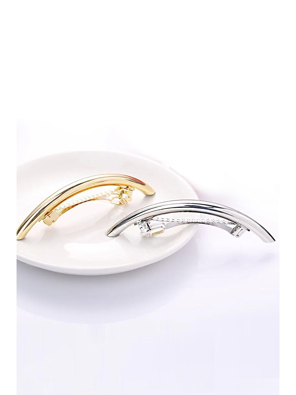 Gri Düz Metal Minimalist Otomatik Toka Seti 2'li Paket-3